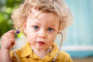 fighting aces little boy with stethoscope