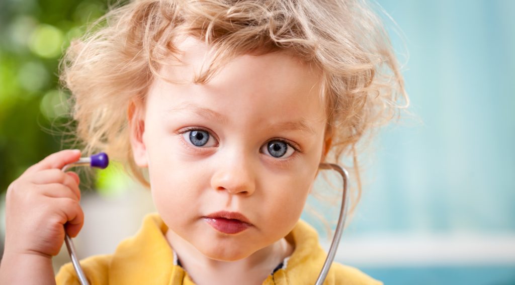 fighting aces little boy with stethoscope