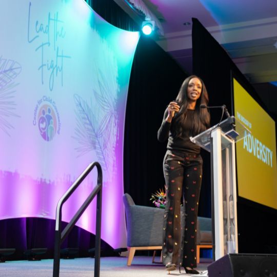 Dr. Nadine Burke Harris presenting