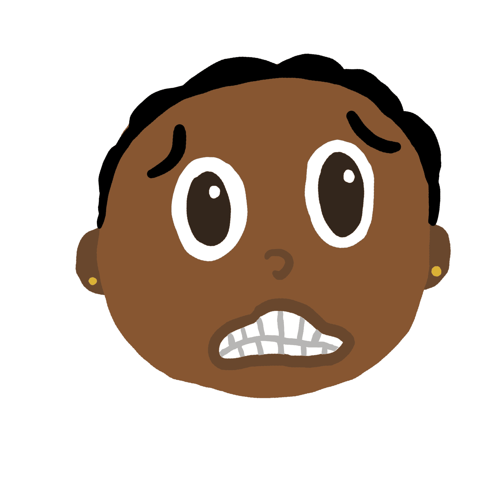 Anxious face