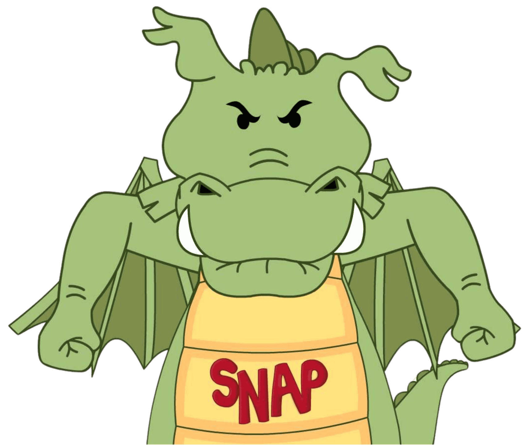 The SNAP® dragon looking frustrated