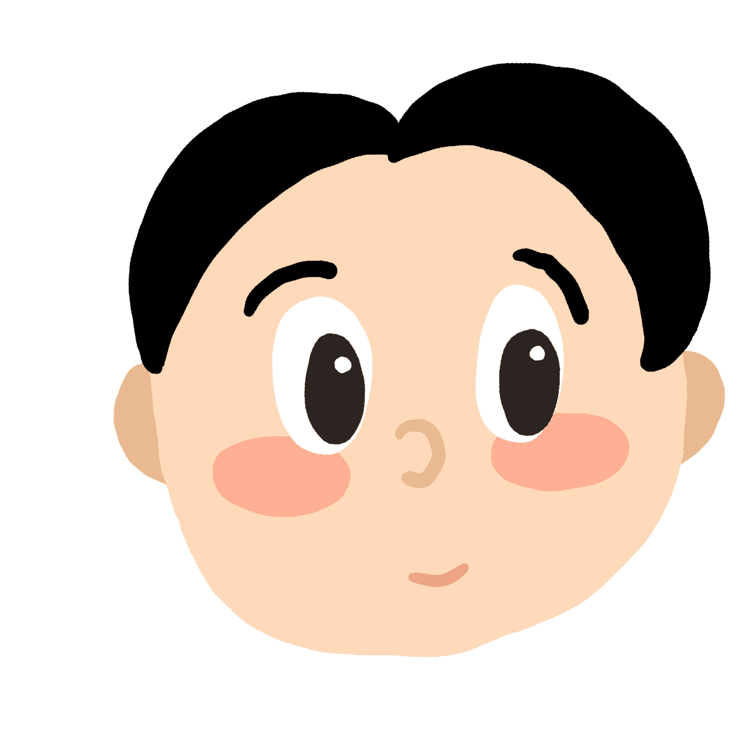 Shy face