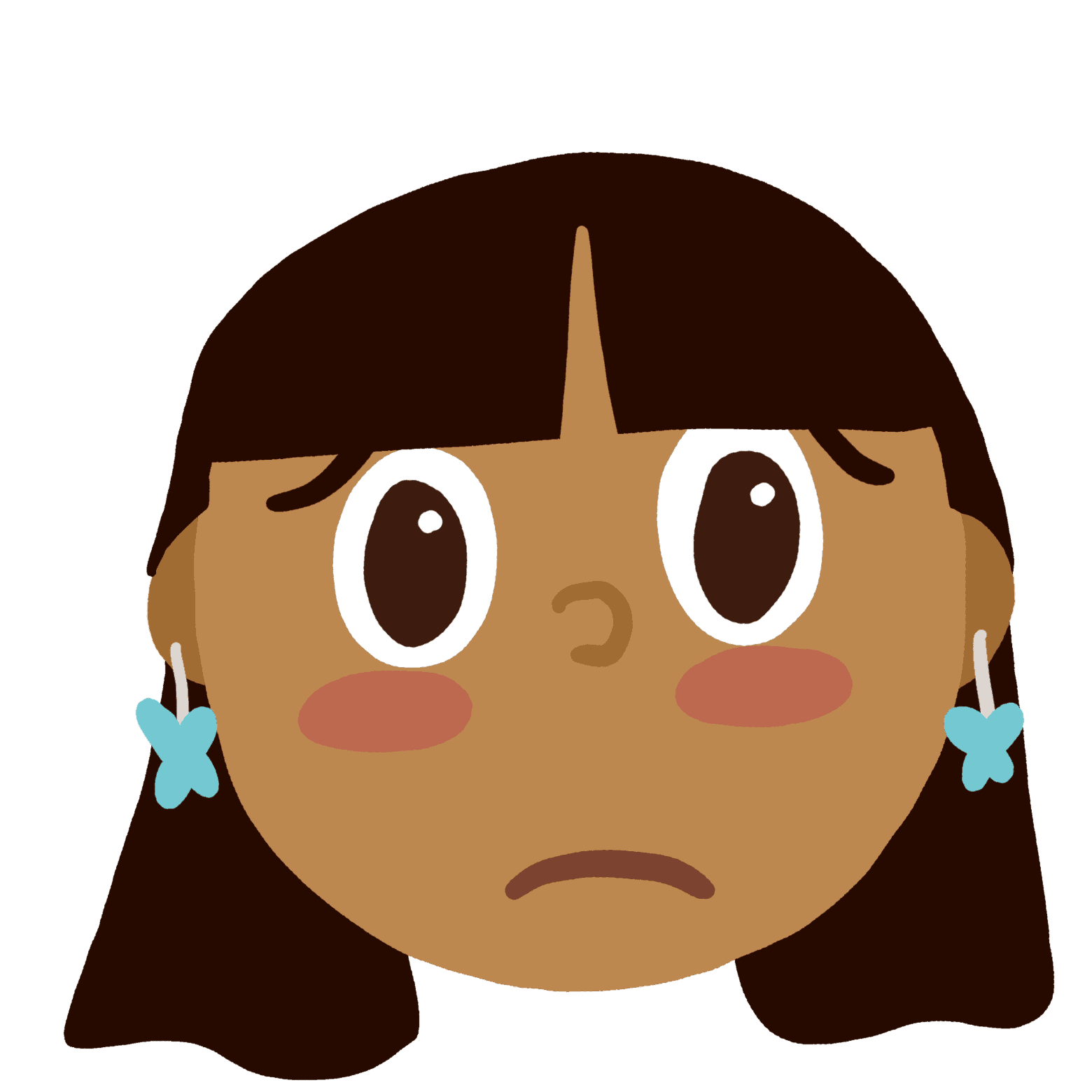 Worried face