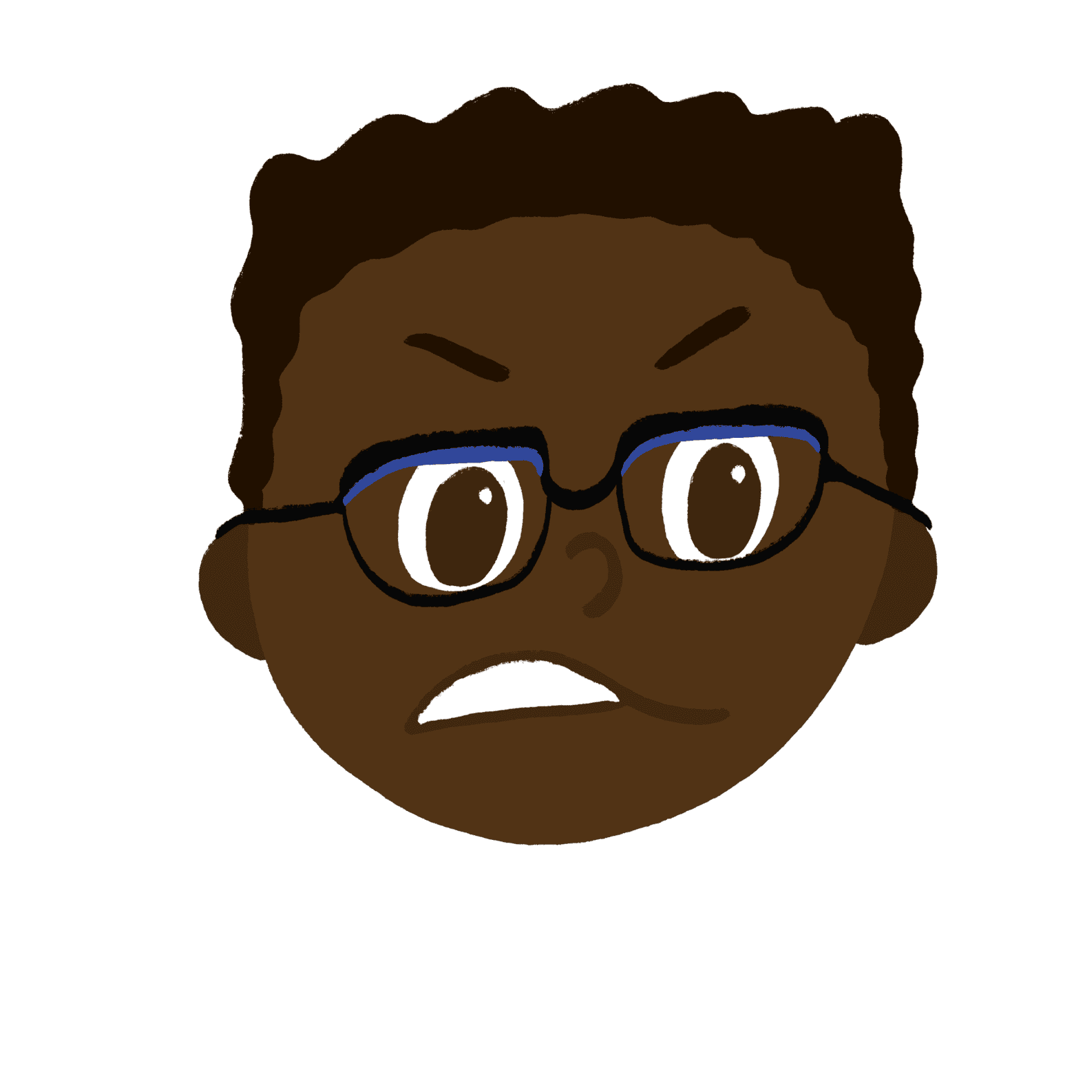 Angry face