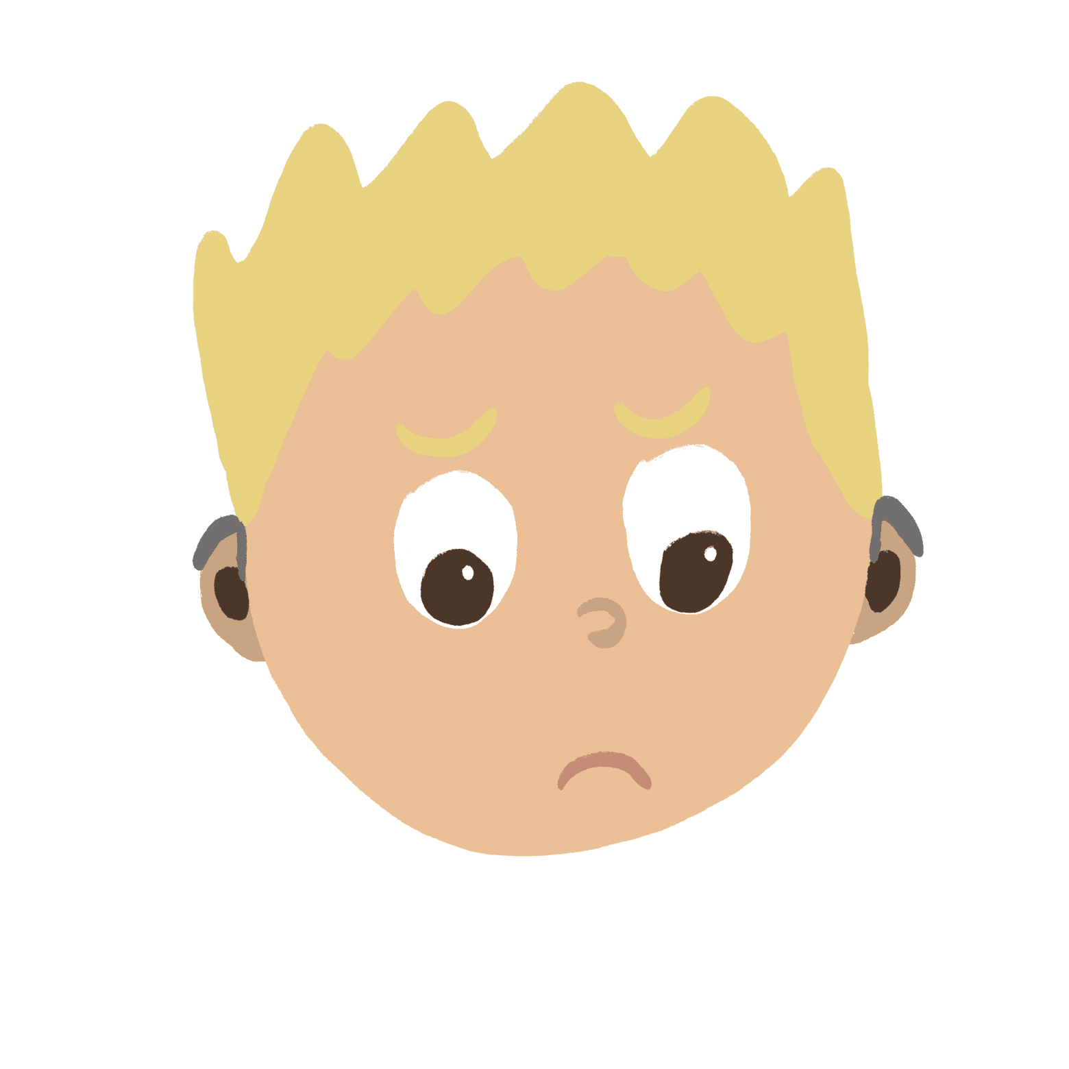 Ashamed face