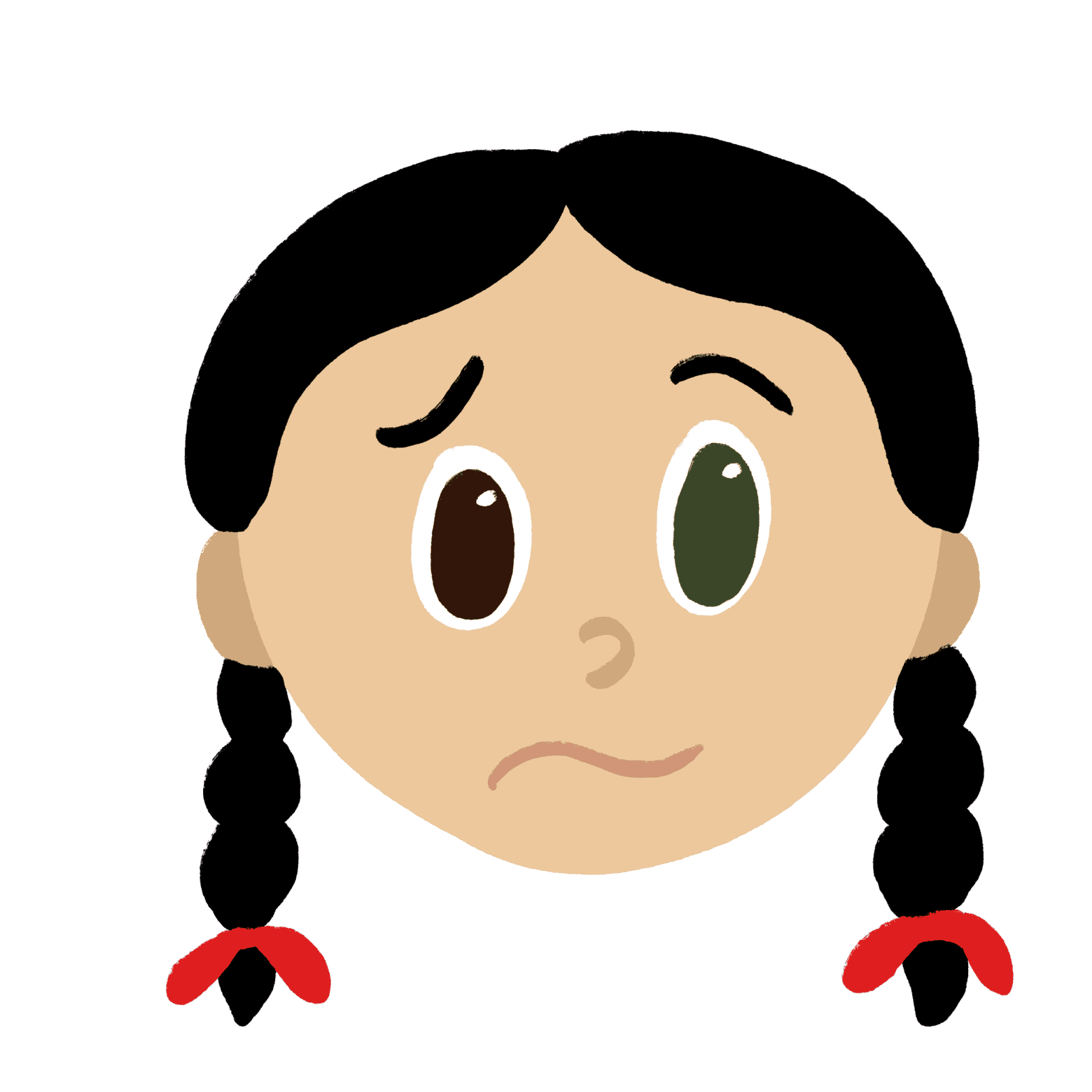 Confused face