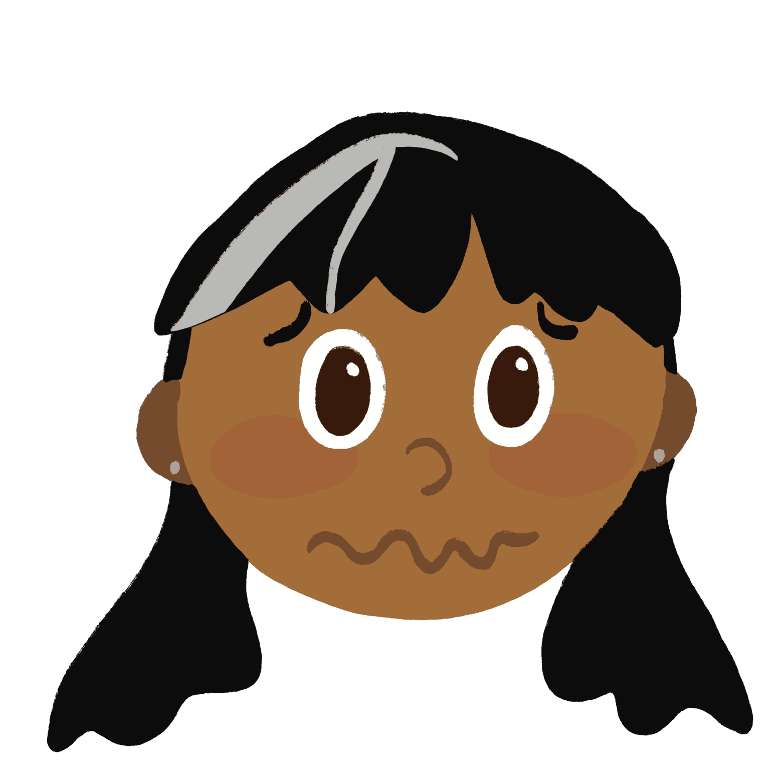 Embarrassed face