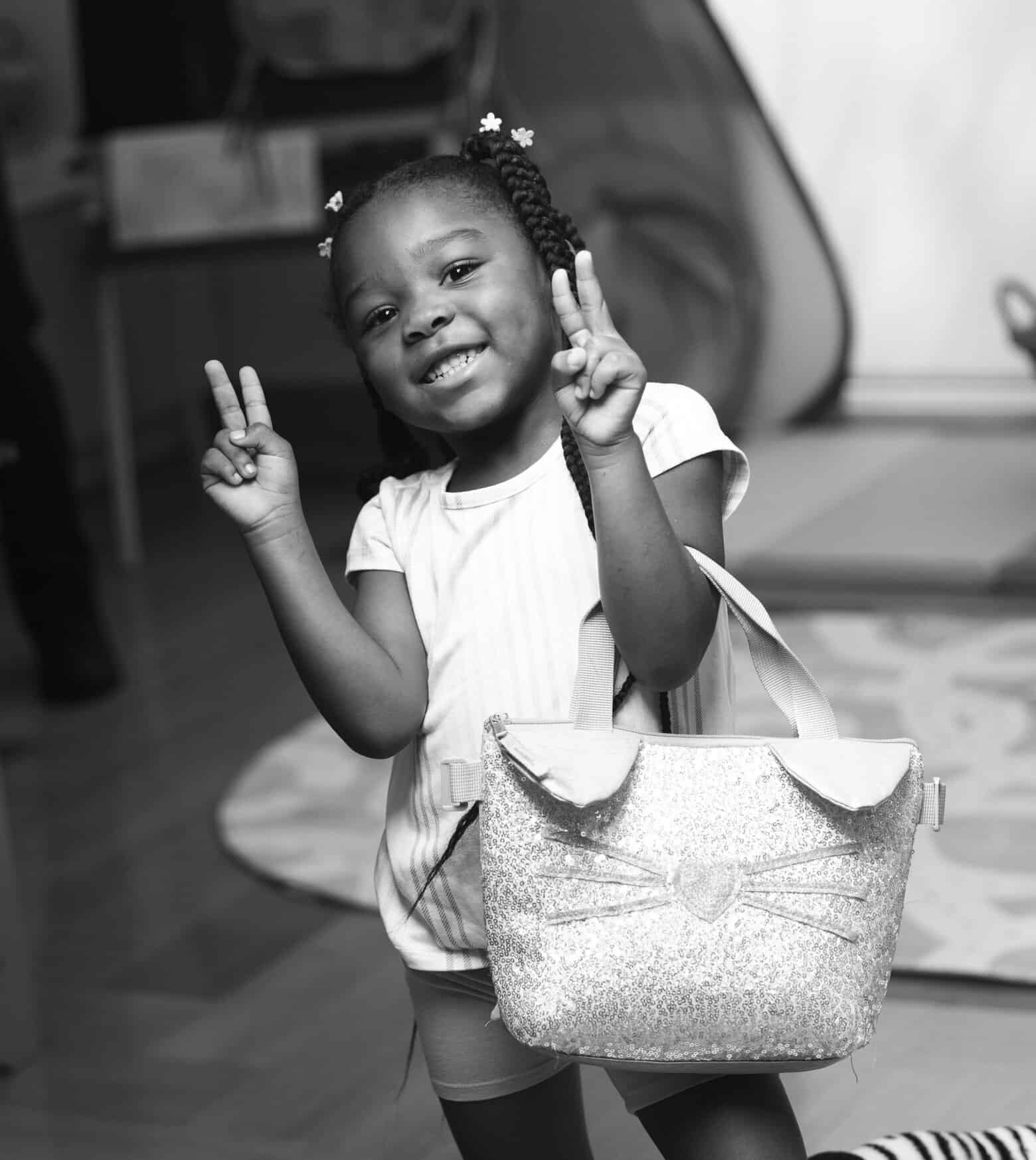 A young girl at a Center for Child Counseling program